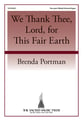 We Thank Thee Lord for This Fair Faith Two-Part Mixed choral sheet music cover